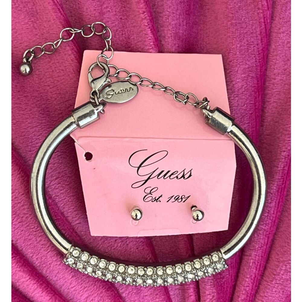 2 NWOT of Guess Silver Jewelry